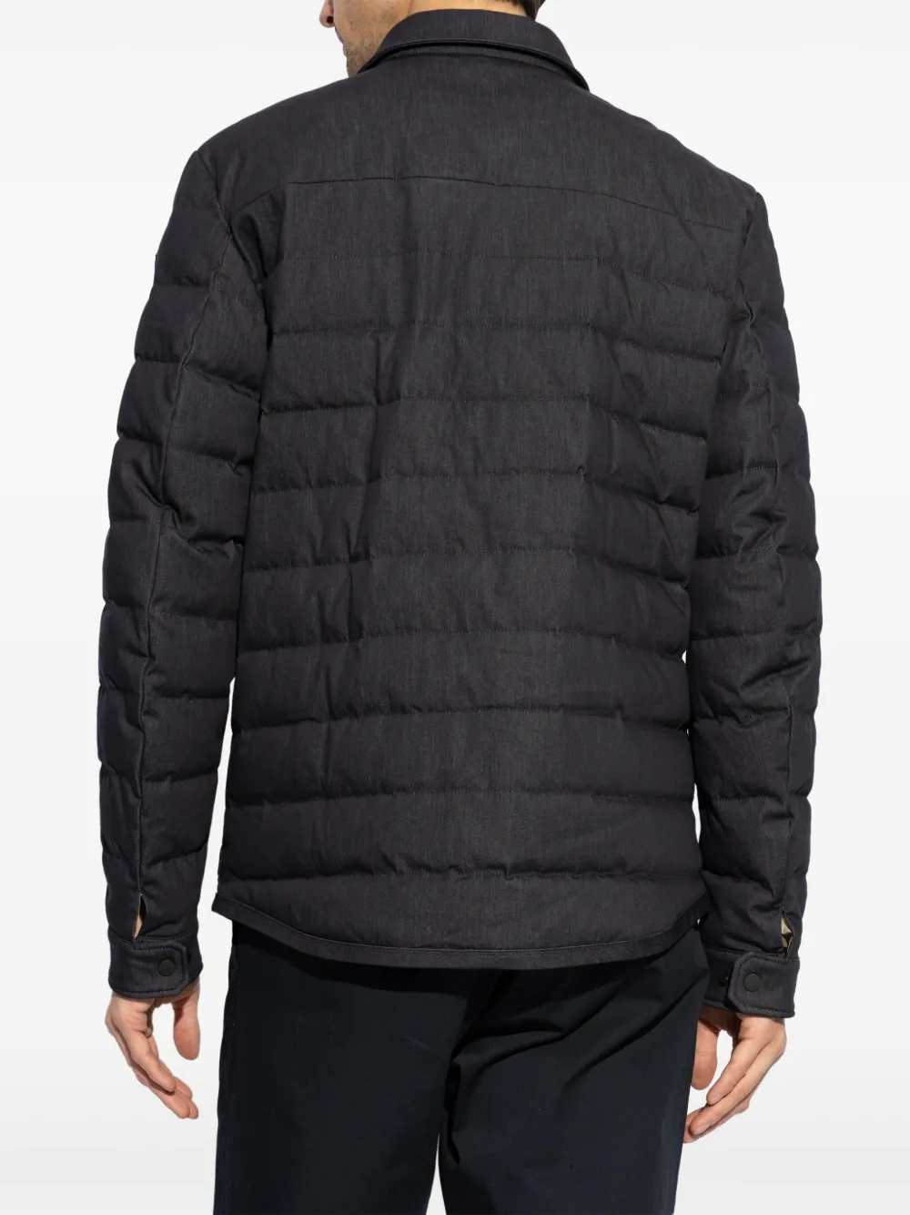 Moncler Mirmandix gewatteerd shirtjack Blauw