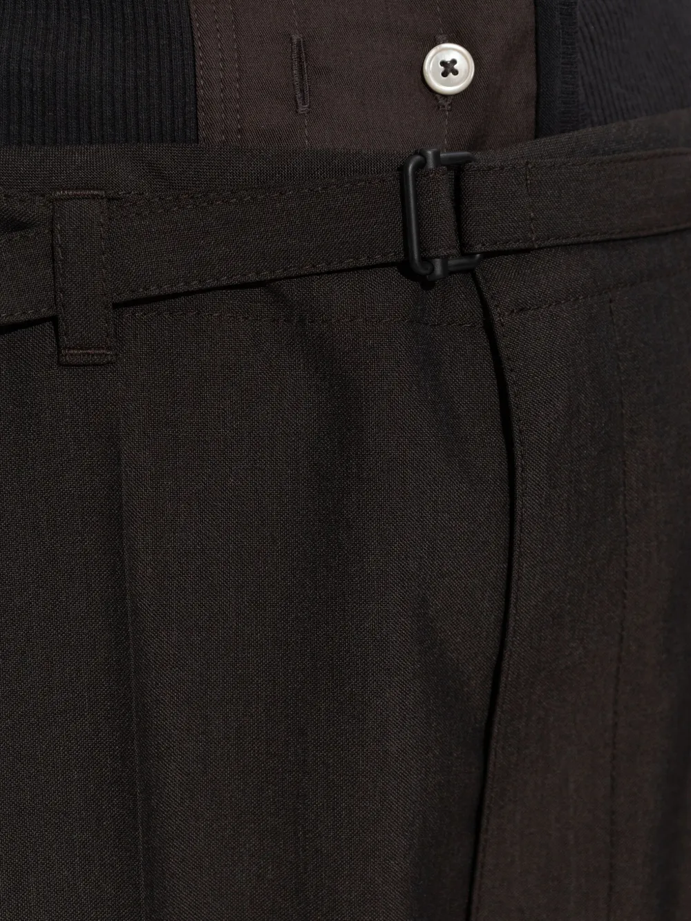 LEMAIRE Pantalon met ceintuur Zwart