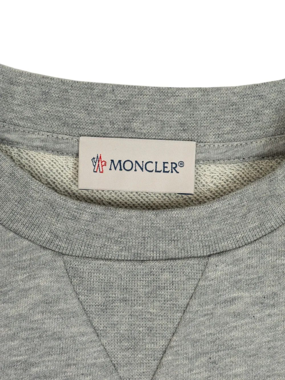 Moncler Enfant Sweater met geborduurd logo Grijs