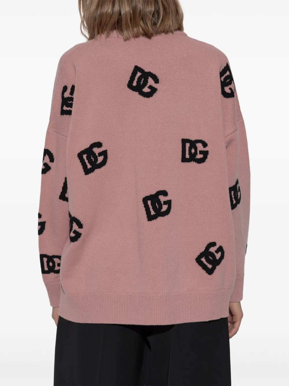 Dolce & Gabbana Trui met logo-intarsia Roze
