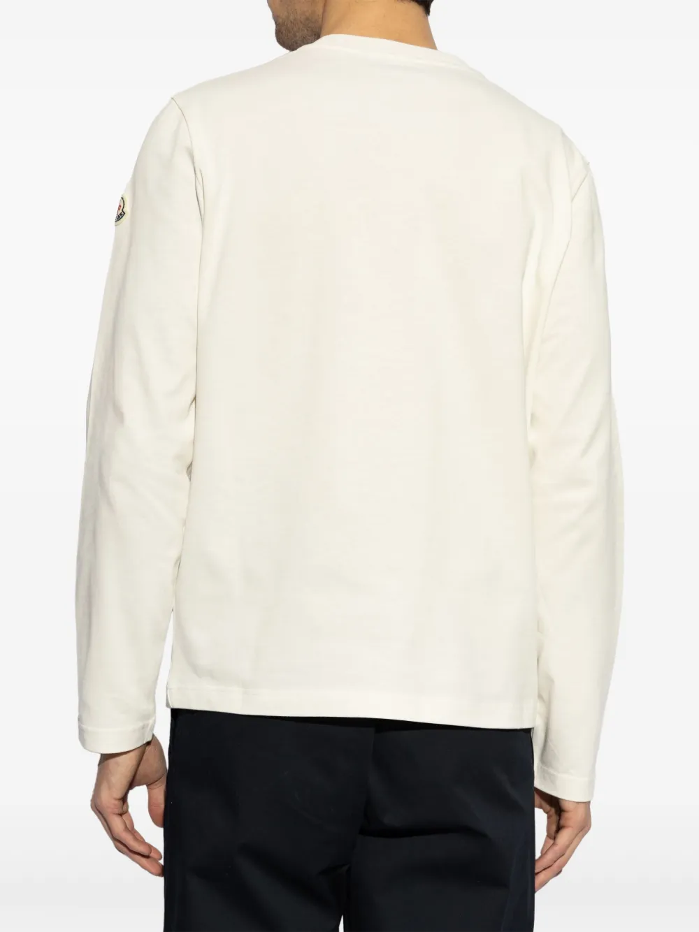 Moncler T-shirt met borduurwerk Wit
