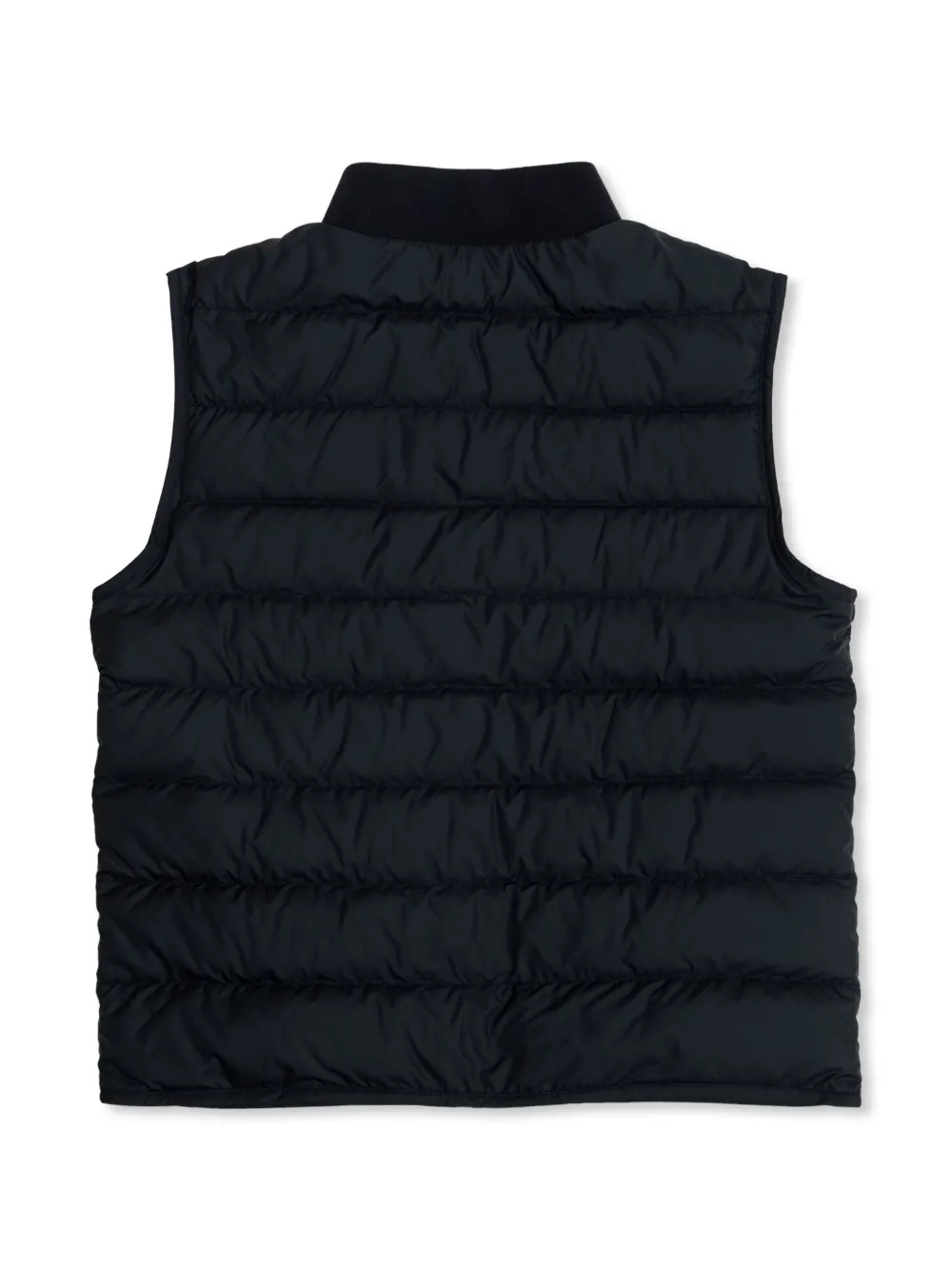 Moncler Enfant logo-appliqué gilet - Blauw