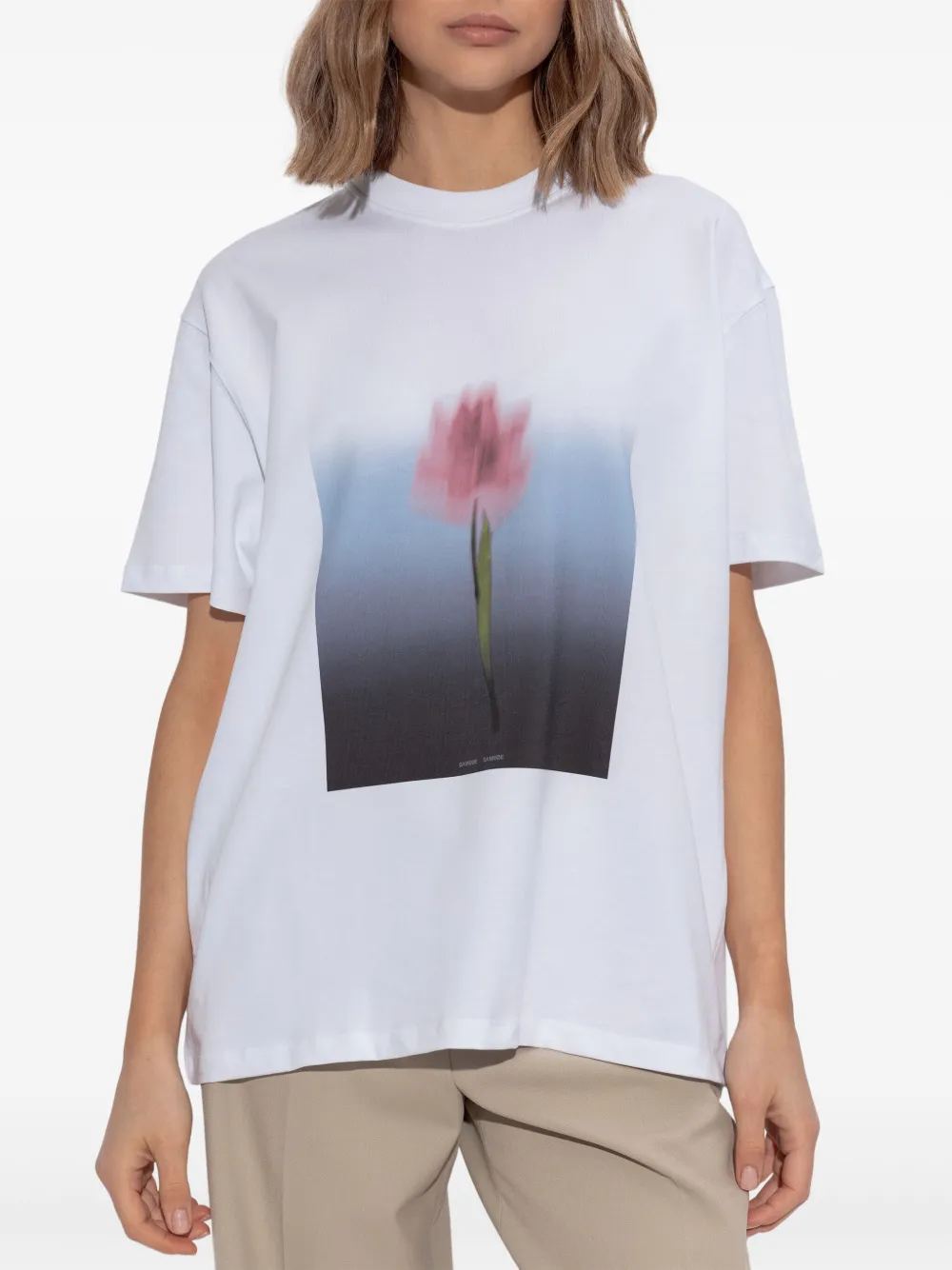 SAMSOE Tulip T-shirt Wit