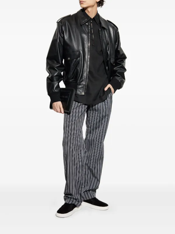 Dolce & Gabbana ブラックリネンシャツ　イタリア製　Italy Dolce & Gabbana リネンシャツ | ブラック | FARFETCH JP