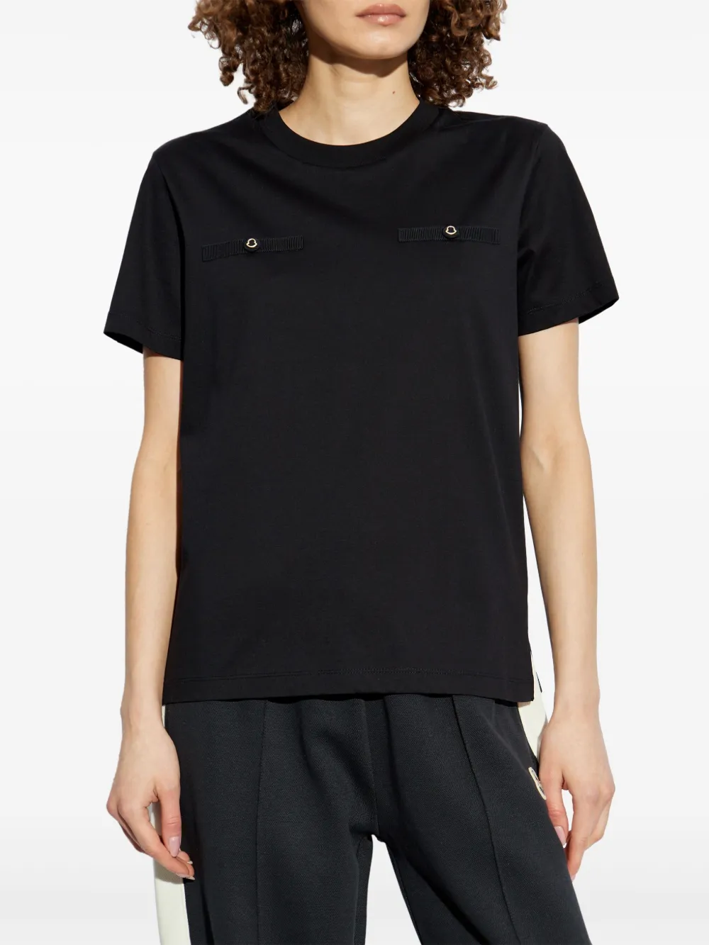 Moncler Katoenen T-shirt Zwart