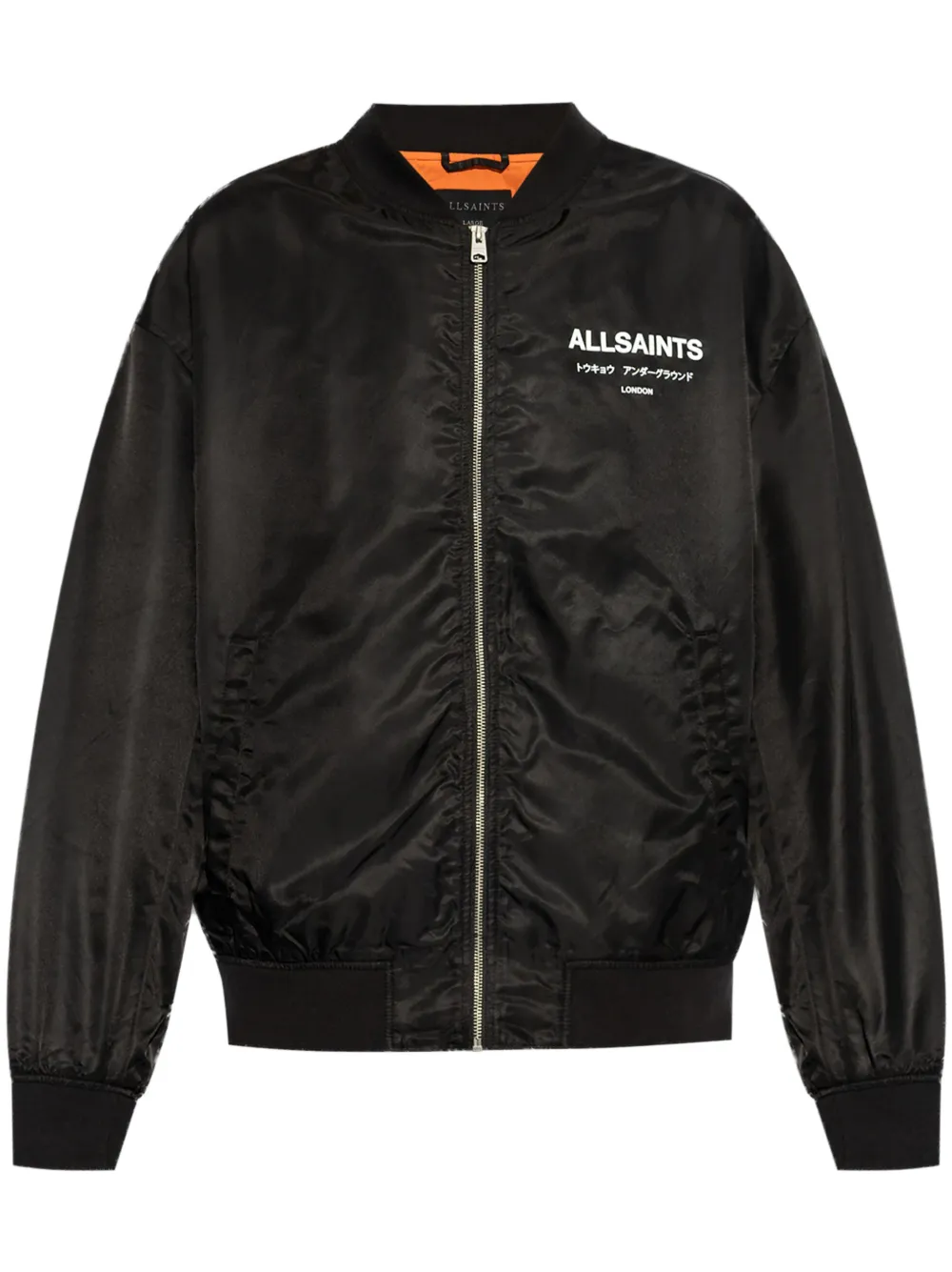 AllSaints Underground bomber jacket | Black | Image 1