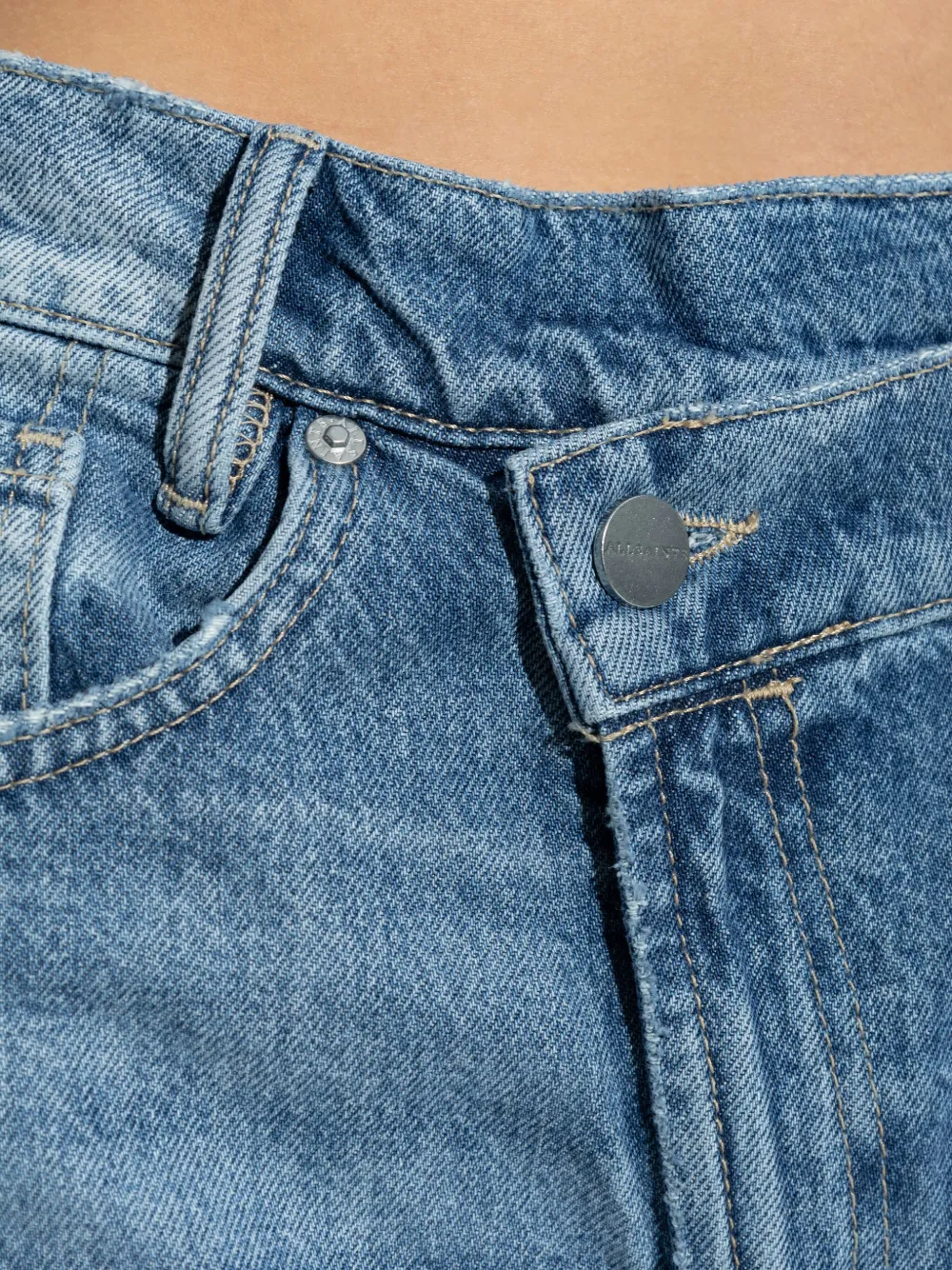 AllSaints Straight jeans Blauw