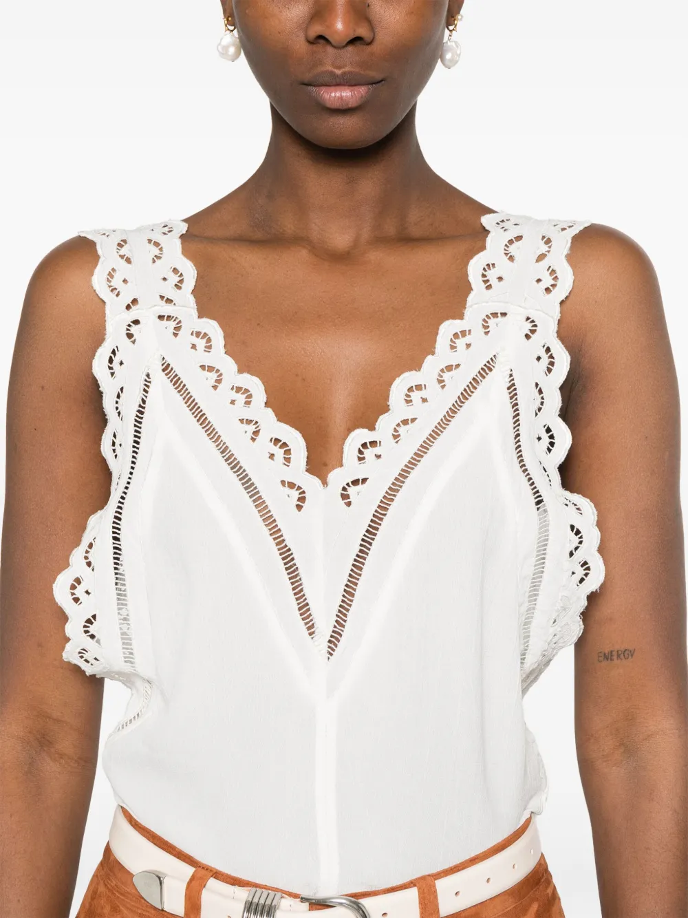 ISABEL MARANT Fradela top Wit