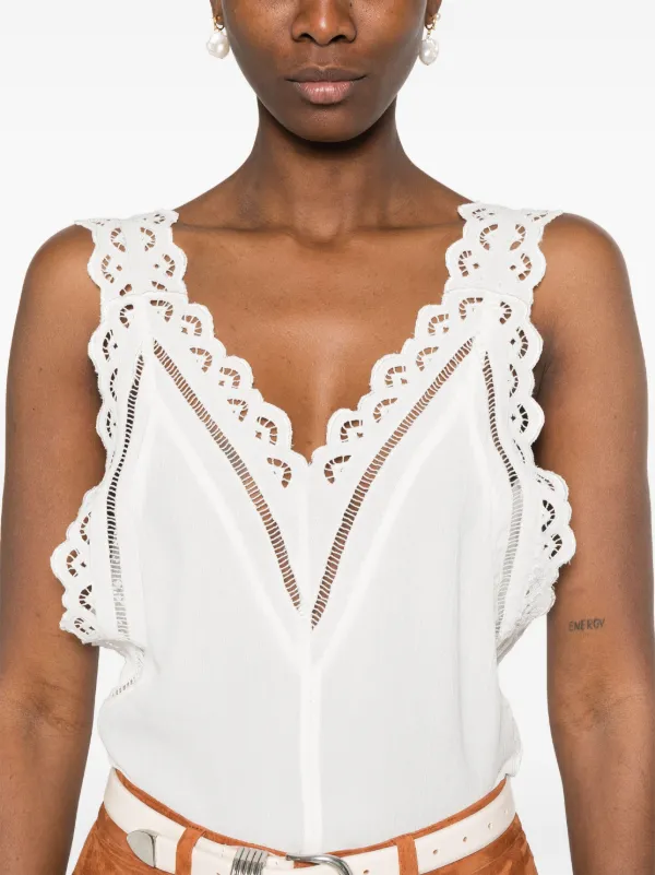 関税&送料込】Isabel Marant Neline Lace Cropped Top ISABEL