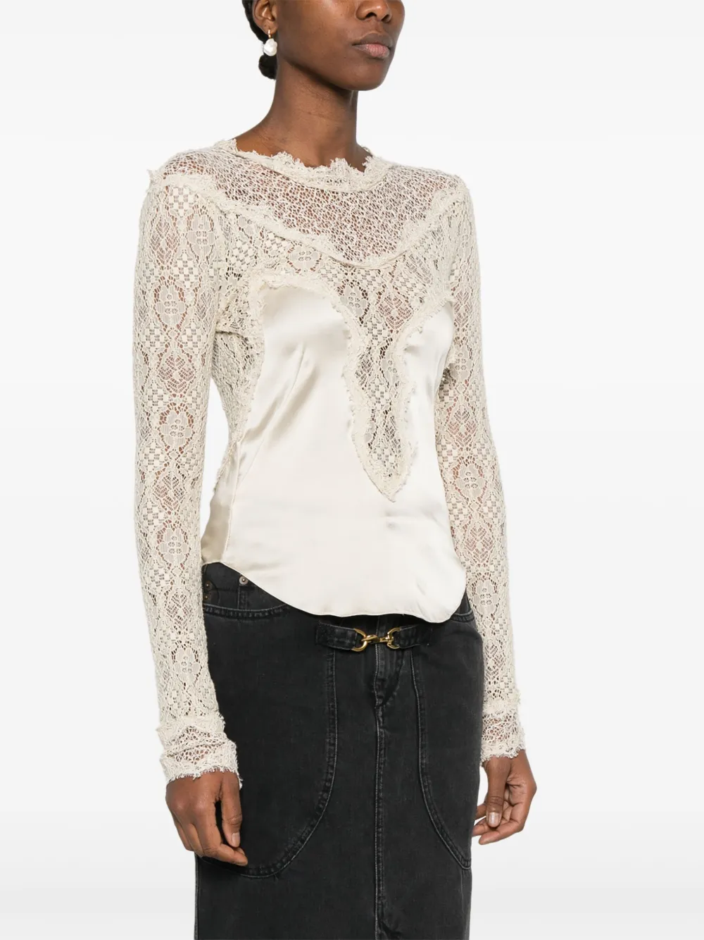 ISABEL MARANT Diem blouse Beige