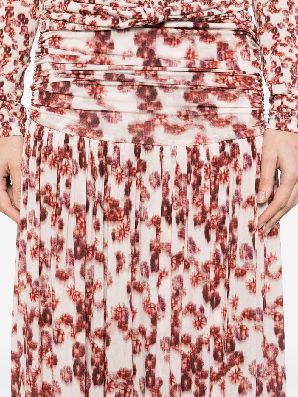 ISABEL MARANT Gwendy maxi-rok Roze