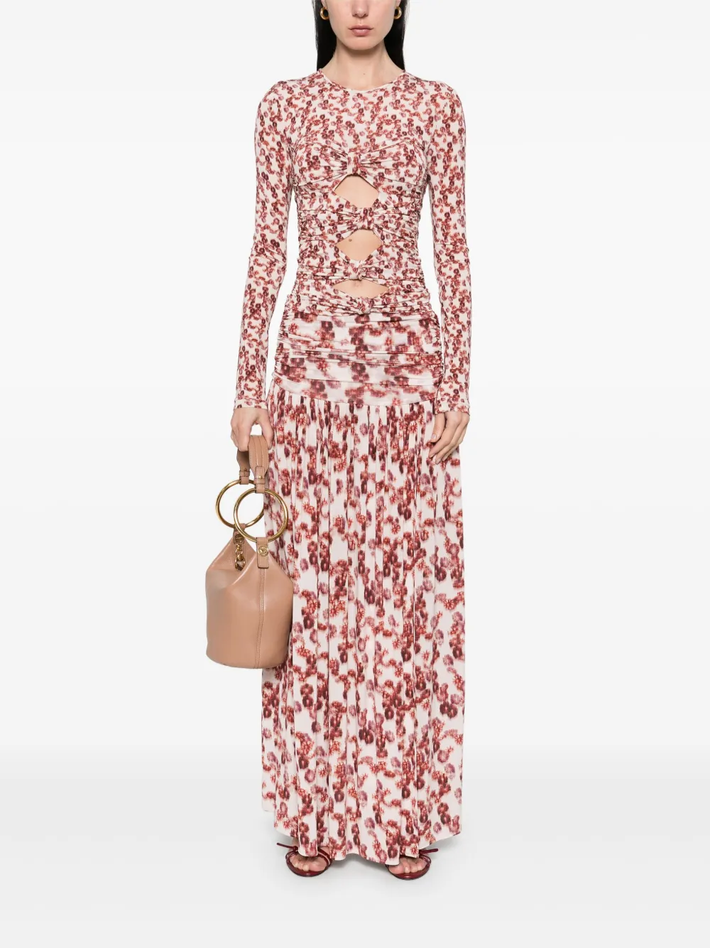 ISABEL MARANT Gwendy maxi-rok Roze