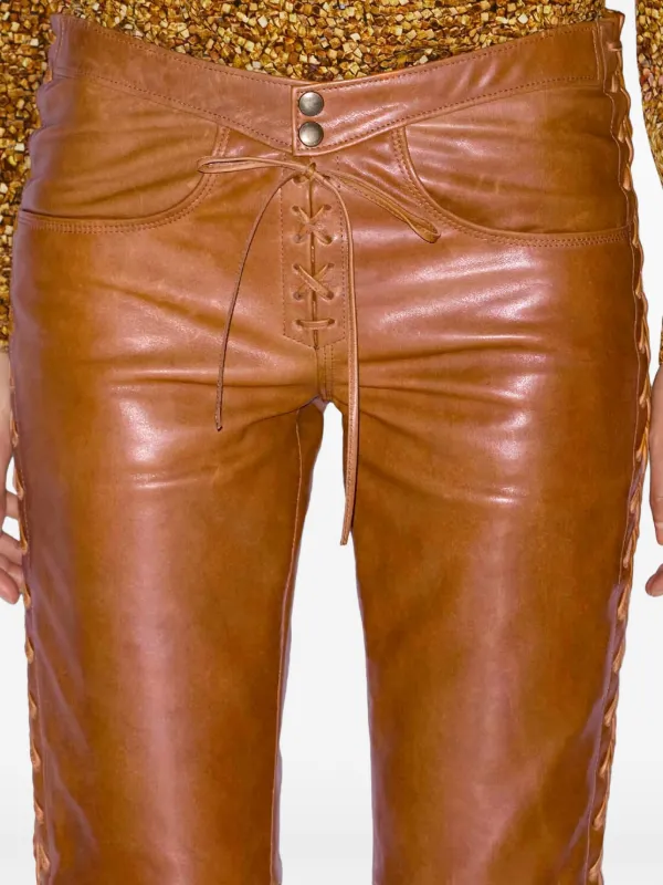 ISABEL MARANT Cyerra Trousers | Brown | FARFETCH