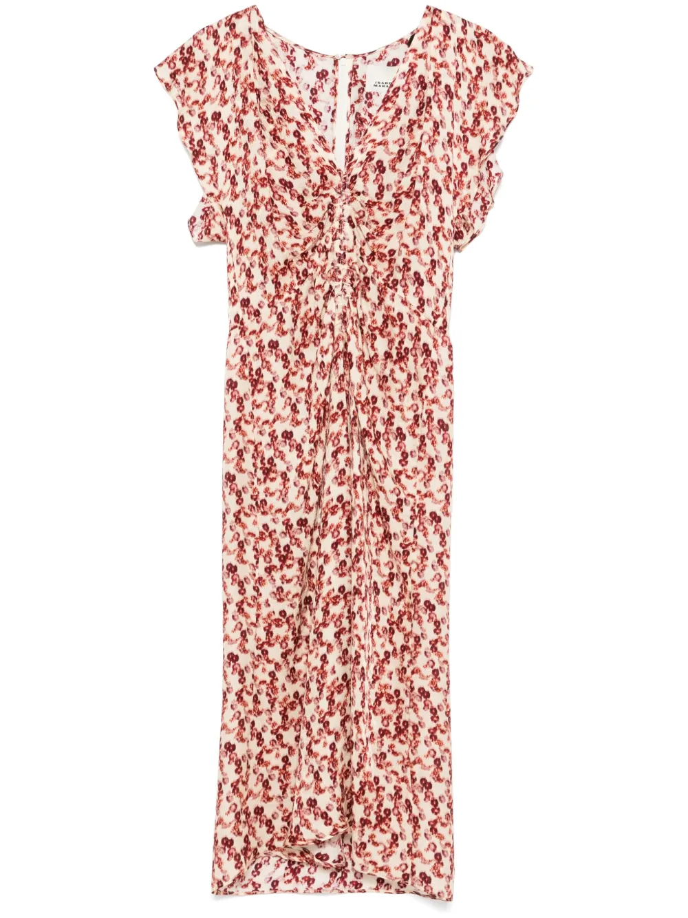 ISABEL MARANT Lyndsay midi-jurk Beige