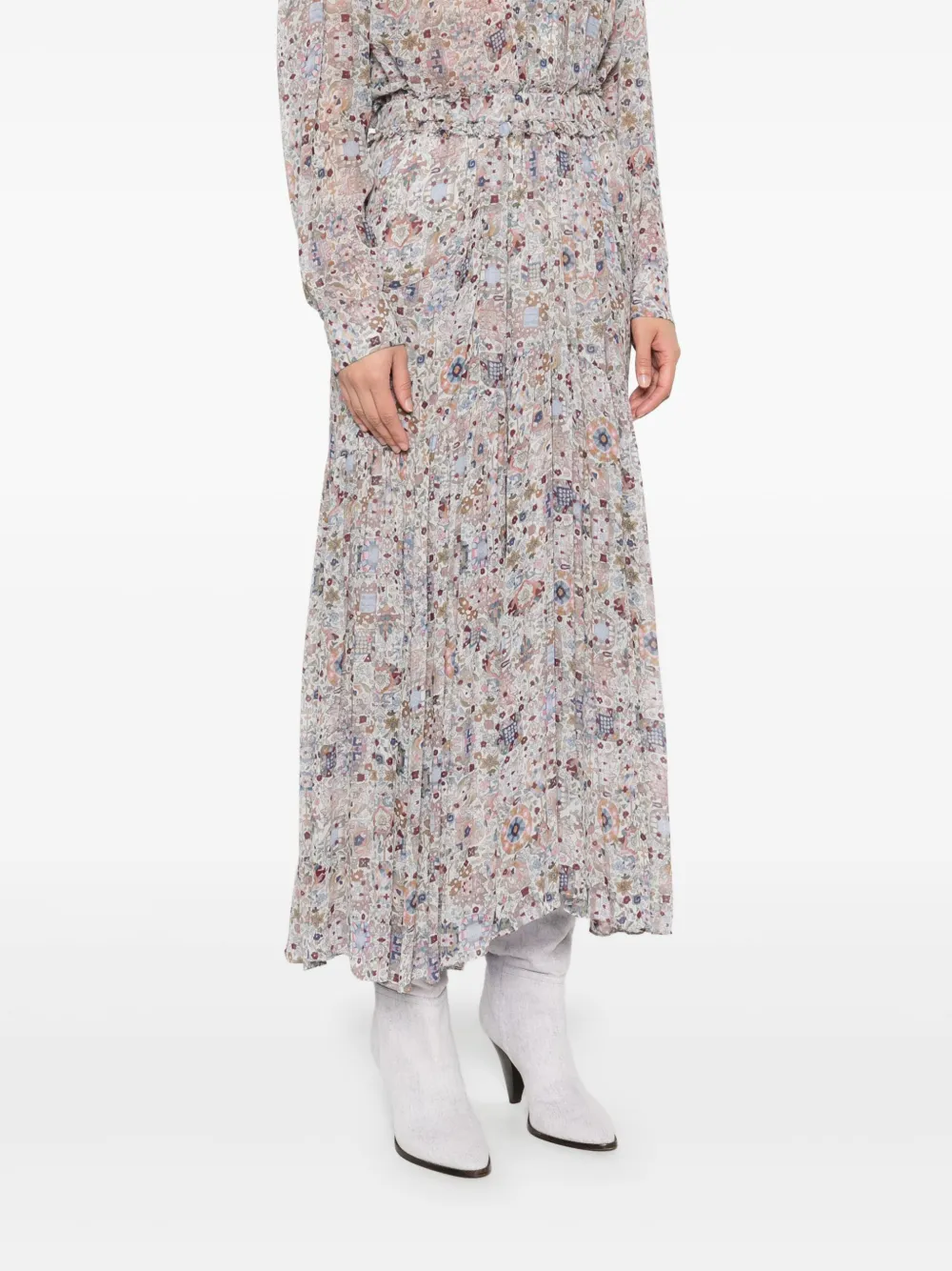 MARANT ÉTOILE Besma maxi-rok Beige