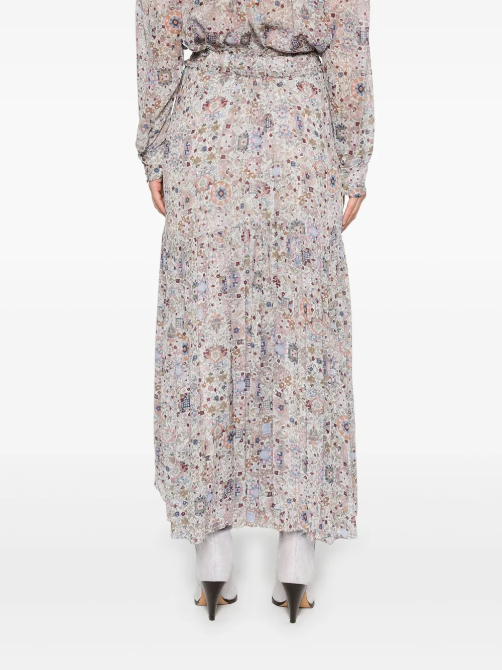MARANT ÉTOILE Besma maxi-rok Beige