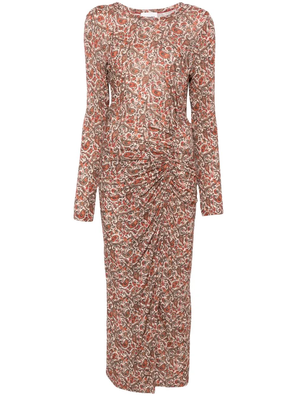 Isabel Marant Étoile Jelina Midi Dress In Brown