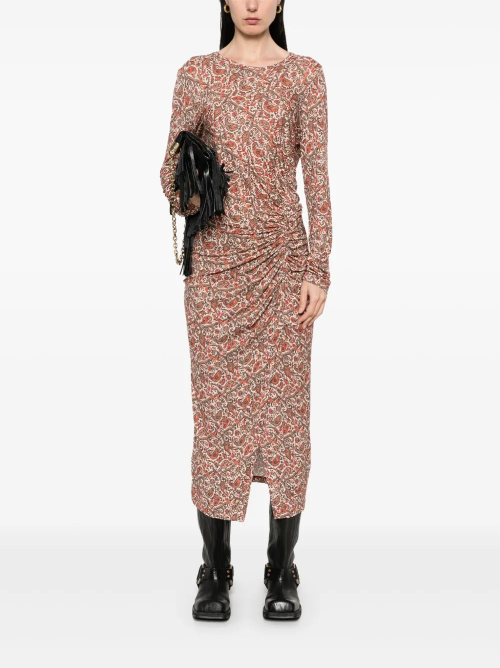 MARANT ÉTOILE Jelina midi-jurk - Rood