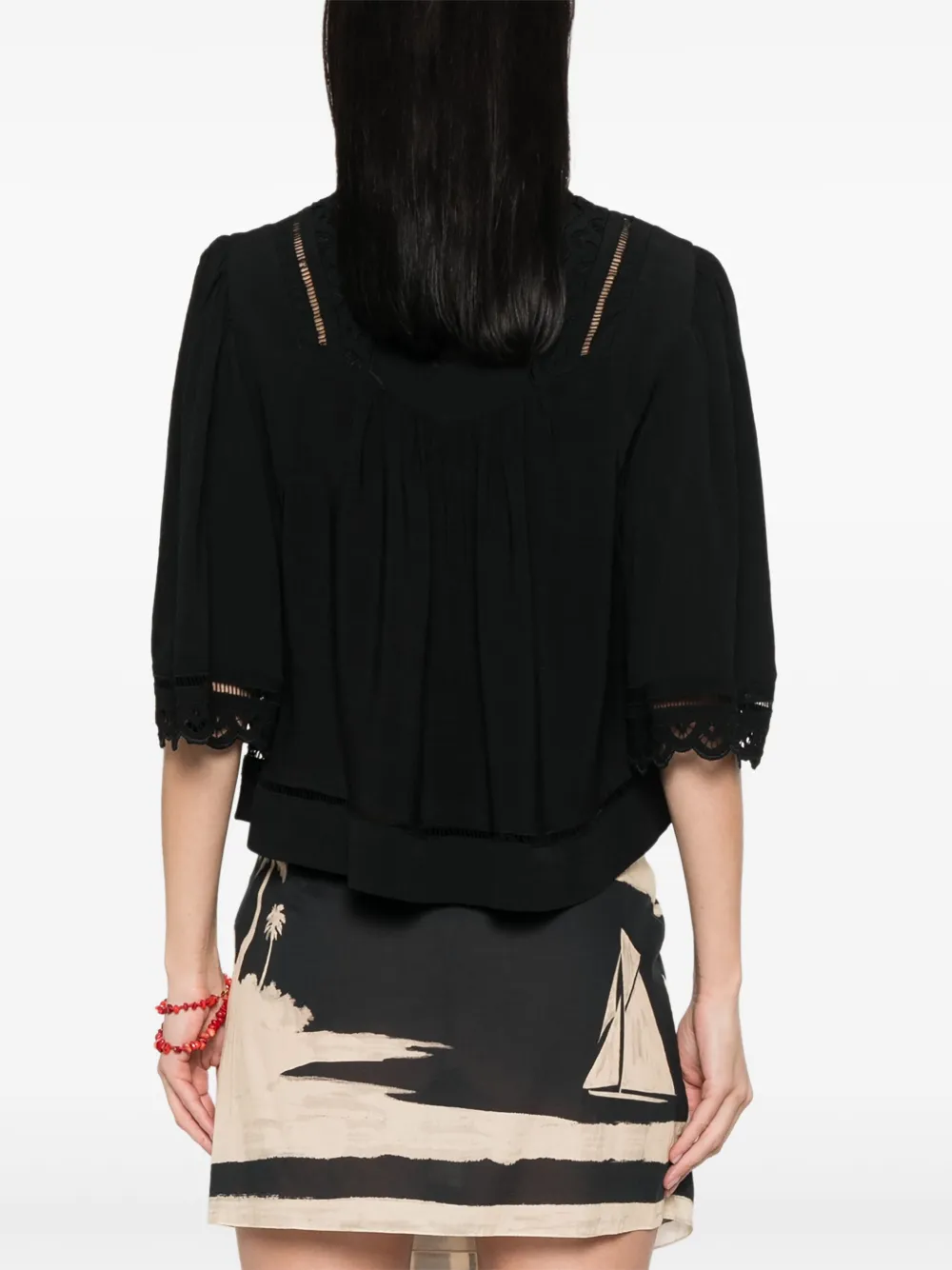 ISABEL MARANT Frany blouse Zwart