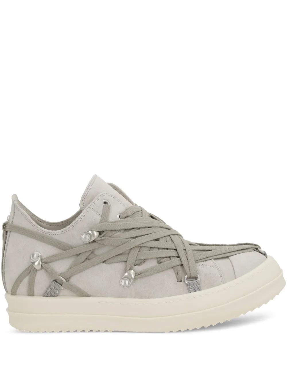 Rick Owens leather sneakers Grey