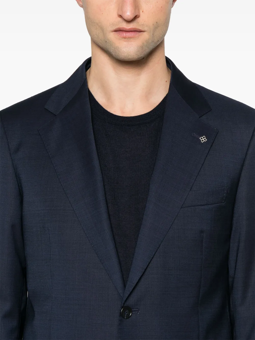 Tagliatore Pak met broche detail Blauw