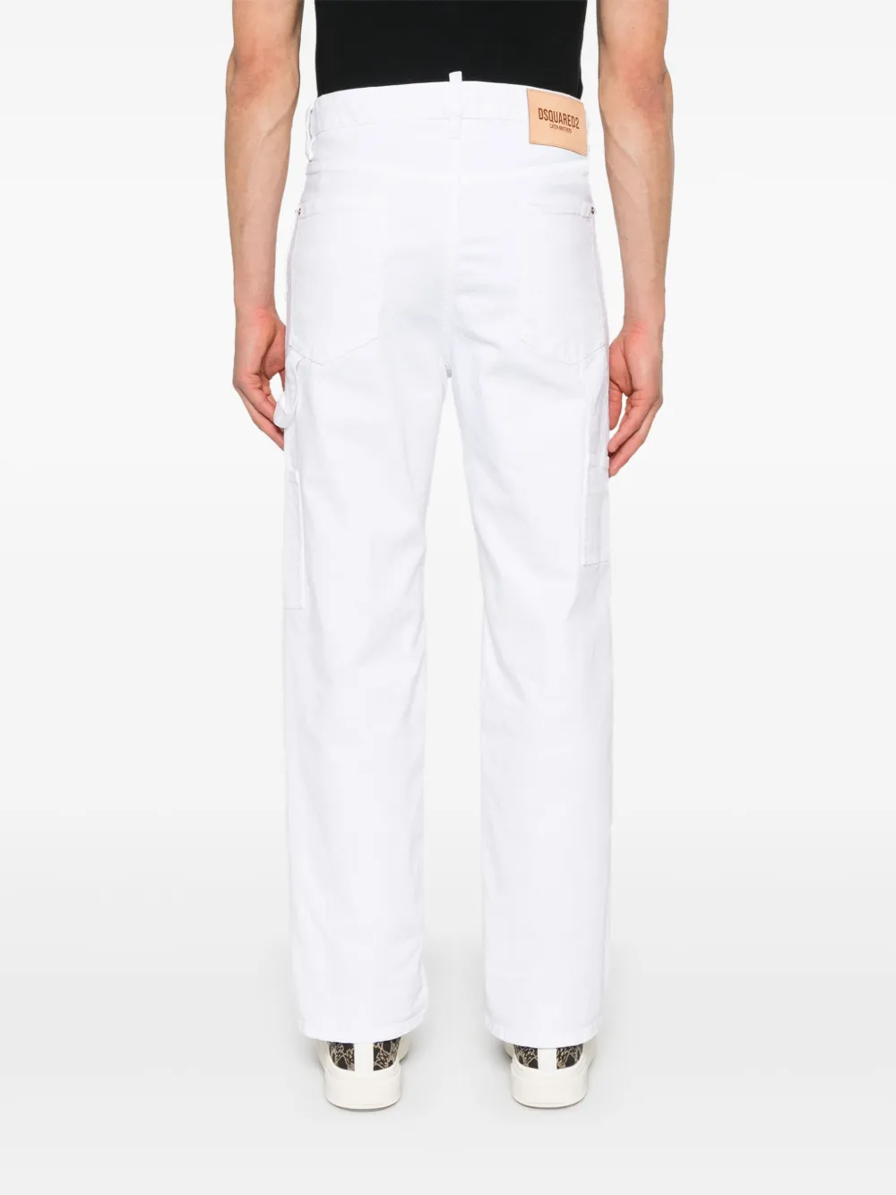 Shop Dsquared2 Bull Denim Jeans In White