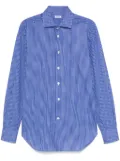 Kiton check-pattern shirt - Blue