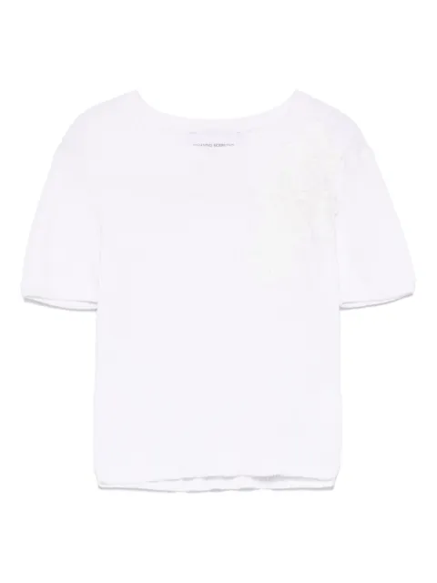 Ermanno Scervino Junior corded-lace T-shirt