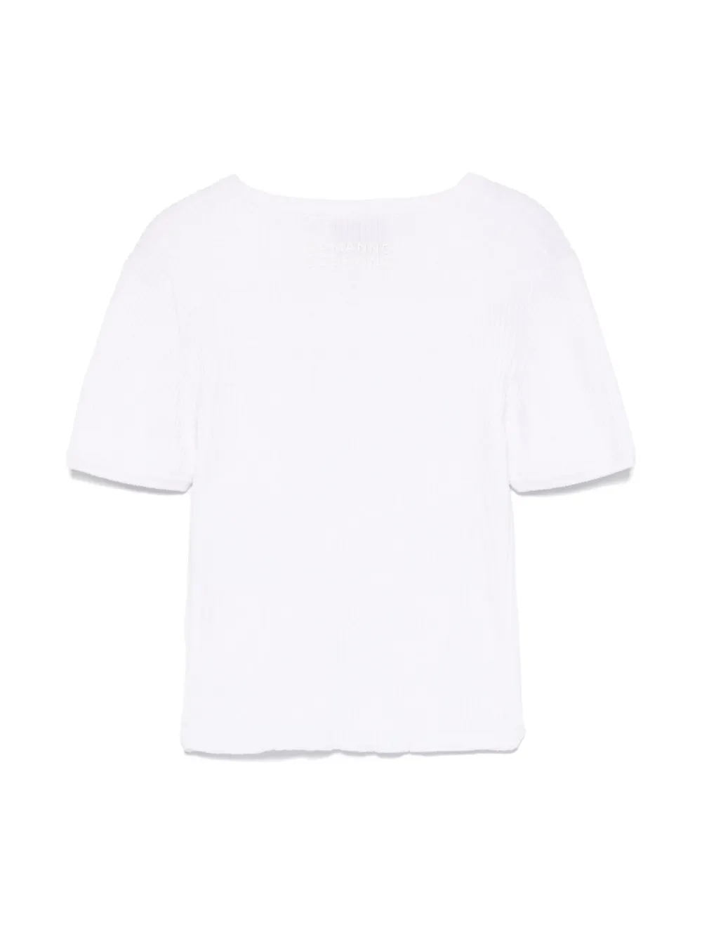 Ermanno Scervino Junior T-shirt met kanten detail - Wit