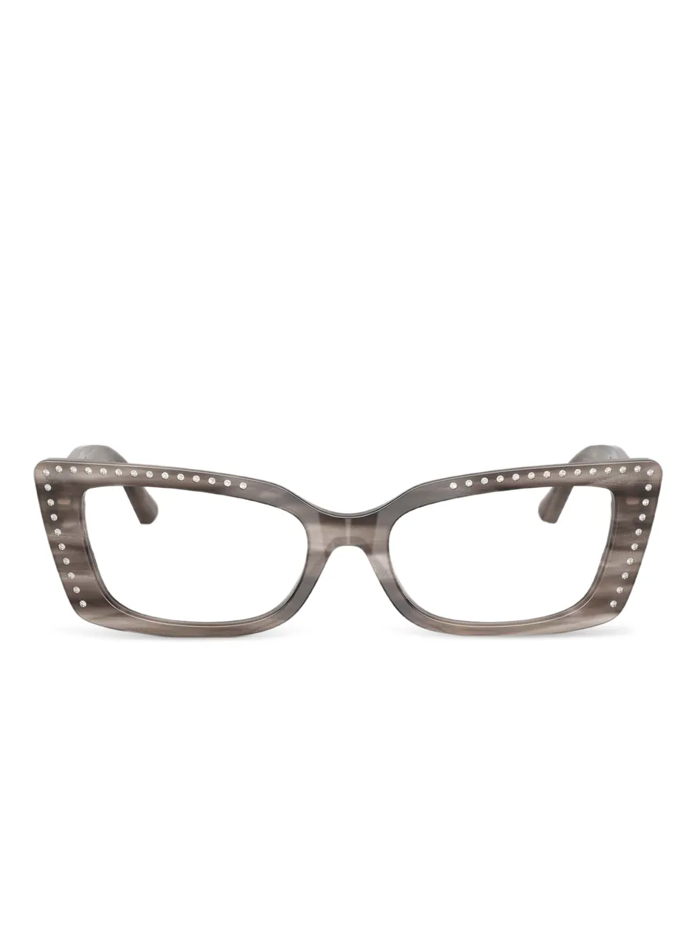 Jimmy Choo Eyewear crystal-embellished cat-eye glasses | Neutrals | Image 1