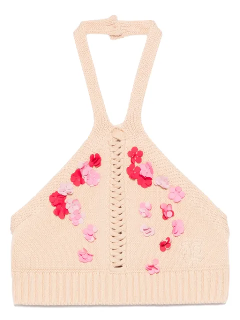 Ermanno Scervino Junior top con aplique floral