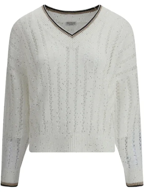 Brunello Cucinelli sequins-embellished sweater