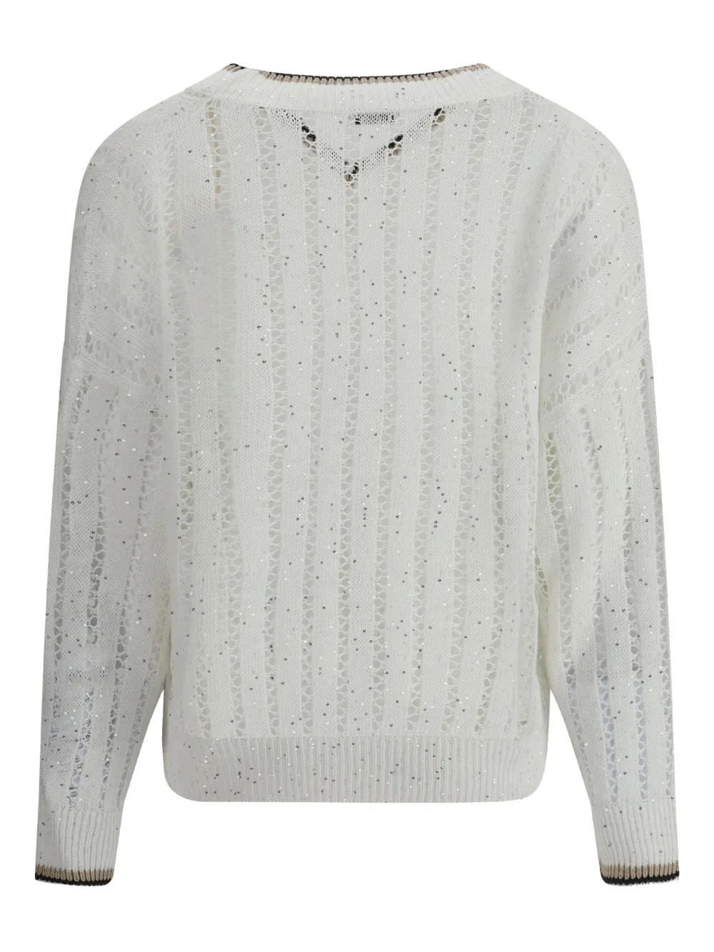 Brunello Cucinelli sequins-embellished sweater - Wit