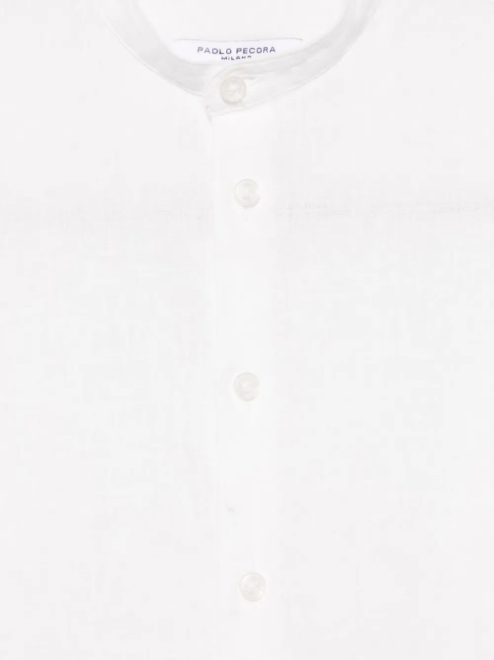 Paolo Pecora Kids Shirt met geborduurd logo Wit
