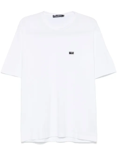 T-shirt à plaque logo - Dolce & Gabbana - Modalova