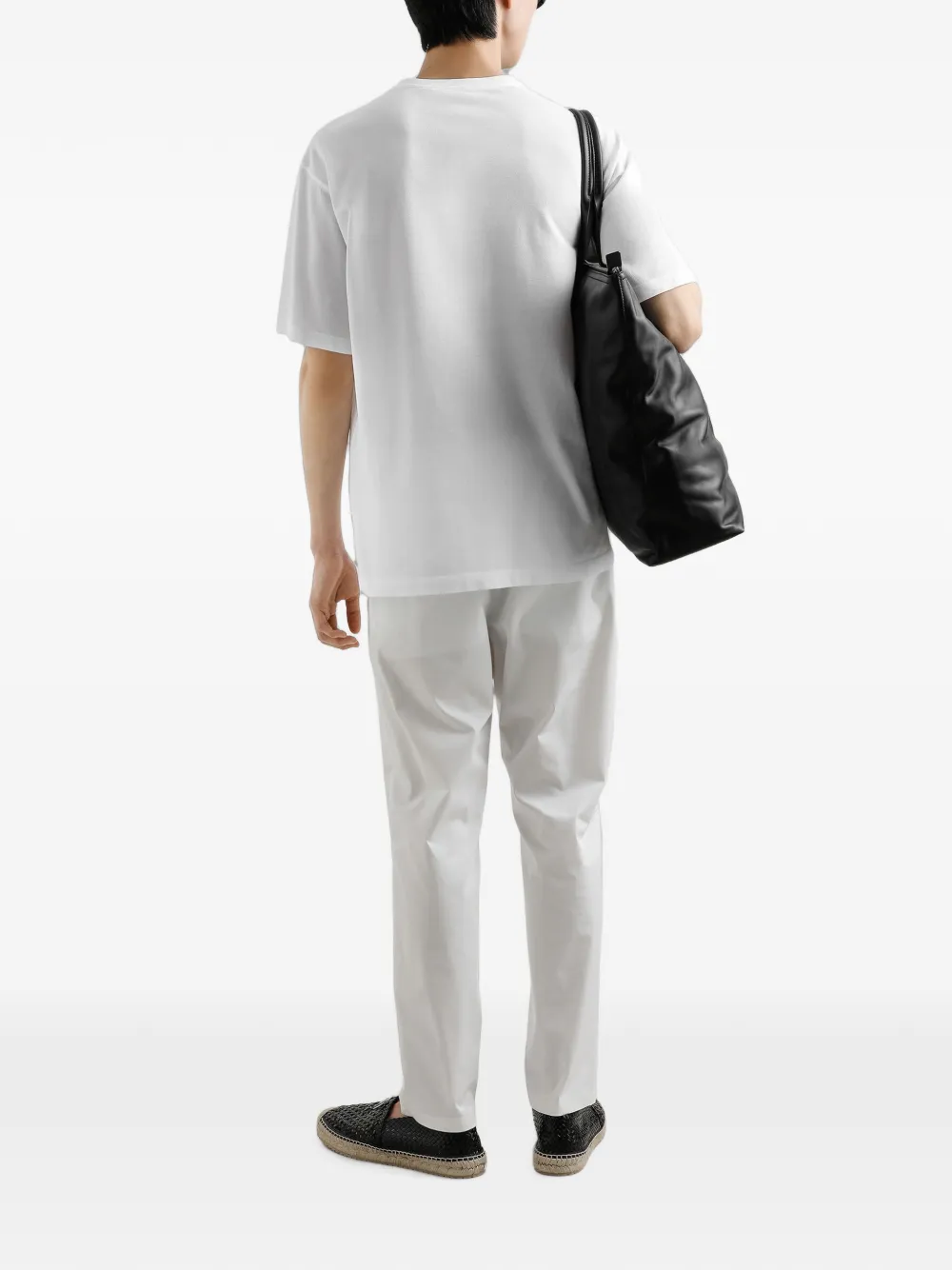 Dolce & Gabbana T-shirt met logoplakkaat Wit