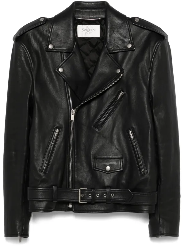 Saint Laurent Zipped Cuffs Jacket | Black | FARFETCH ZA