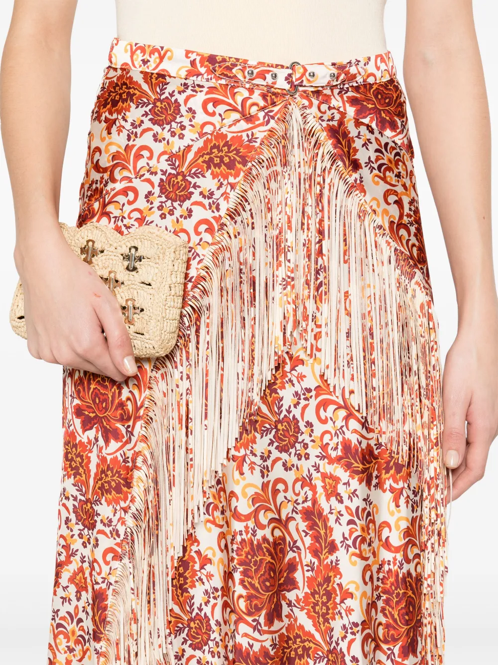 RABANNE FRINGED SKIRT