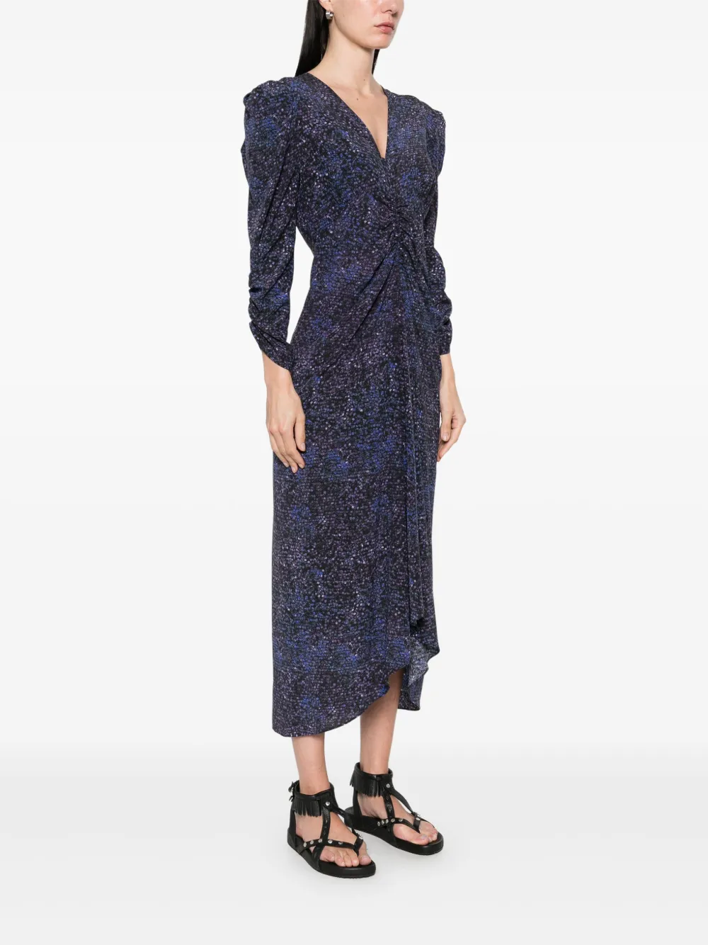 ISABEL MARANT Albini midi-jurk Blauw