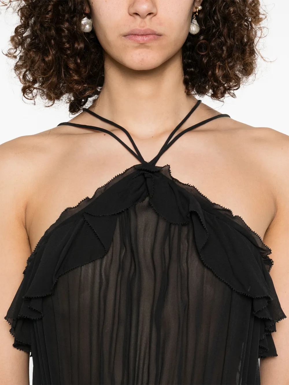 Betty velour mini dress AM1555 AND MARY Betty velour mini dress