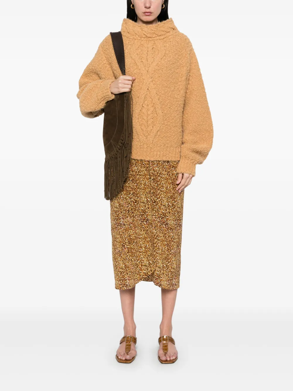 ISABEL MARANT Romane trui Bruin
