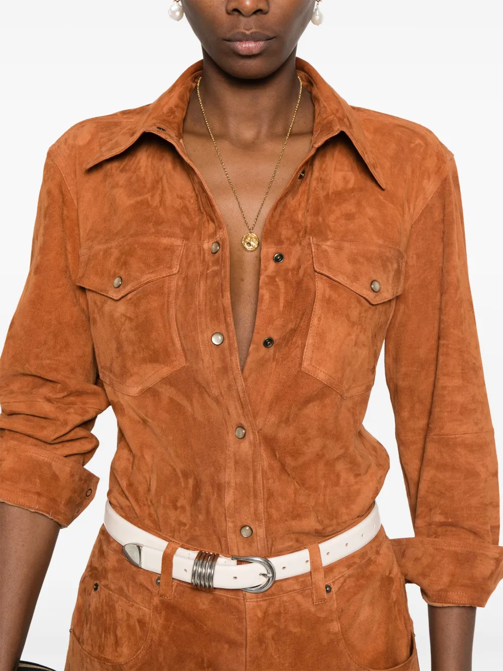 ISABEL MARANT Delcia blouse Bruin