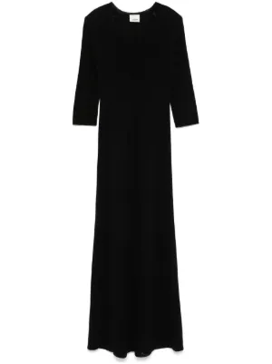 Saint Laurent open-back Maxi Dress | Black | FARFETCH