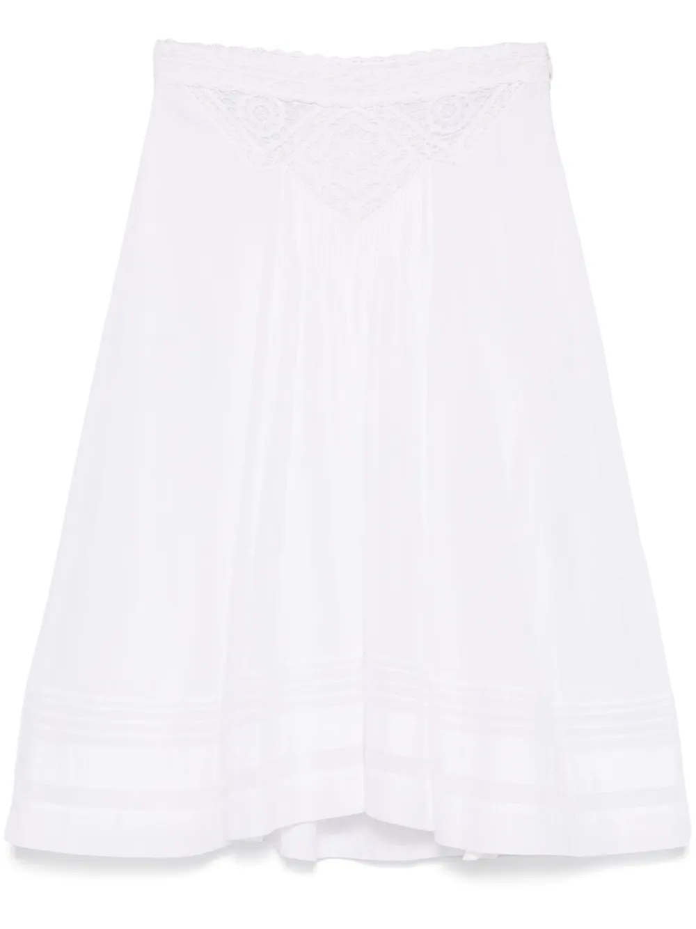 MARANT ÉTOILE jupe Garliana à coupe mi-longue | blanc | Image 1