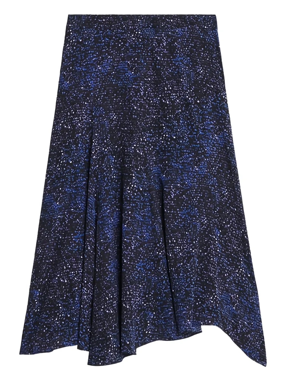 Isabel Marant Sequin-pattern Midi Skirt In Blue