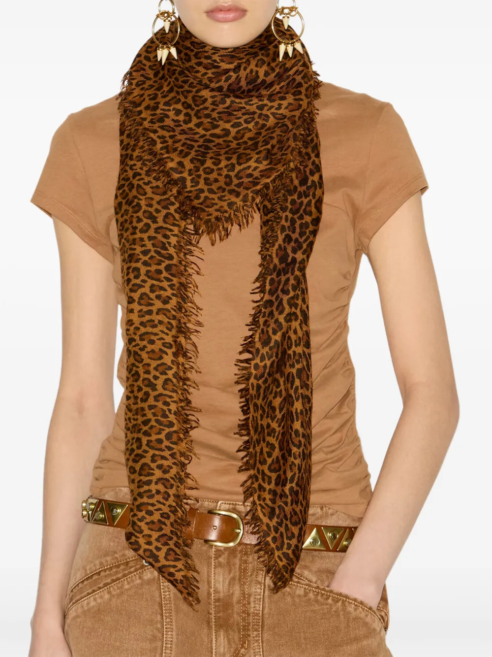 ISABEL MARANT Madicia sjaal Bruin