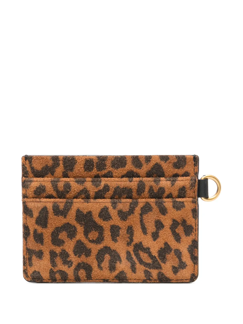 ISABEL MARANT Pasjeshouder met luipaardprint Bruin