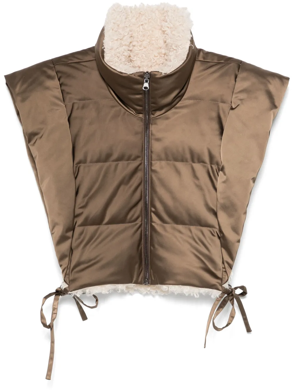 Isabel Marant Étoile Hoodiali Gilet In Brown