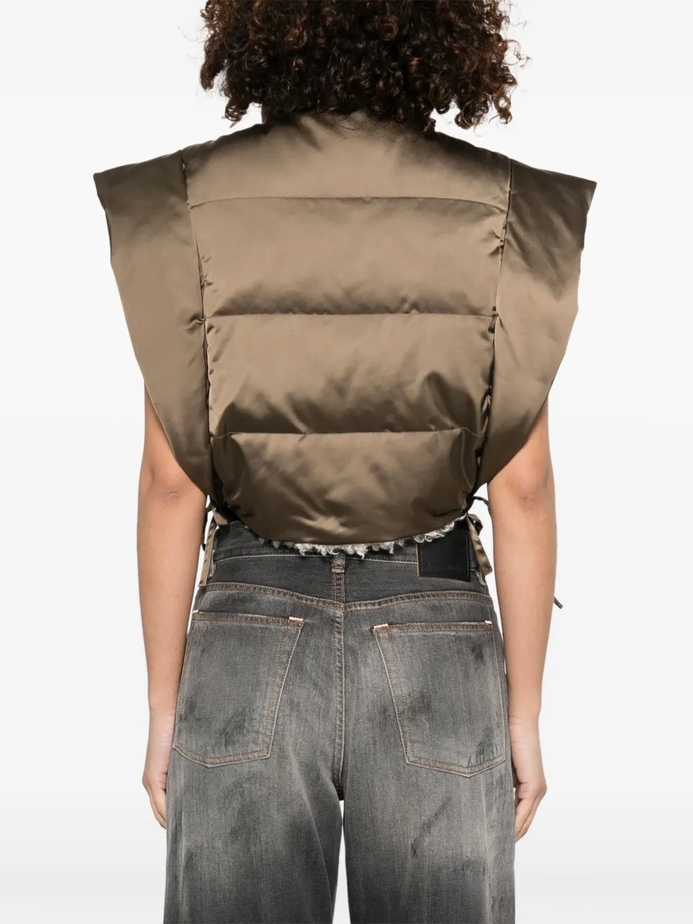 Isabel Marant Étoile Hoodiali Gilet In Brown
