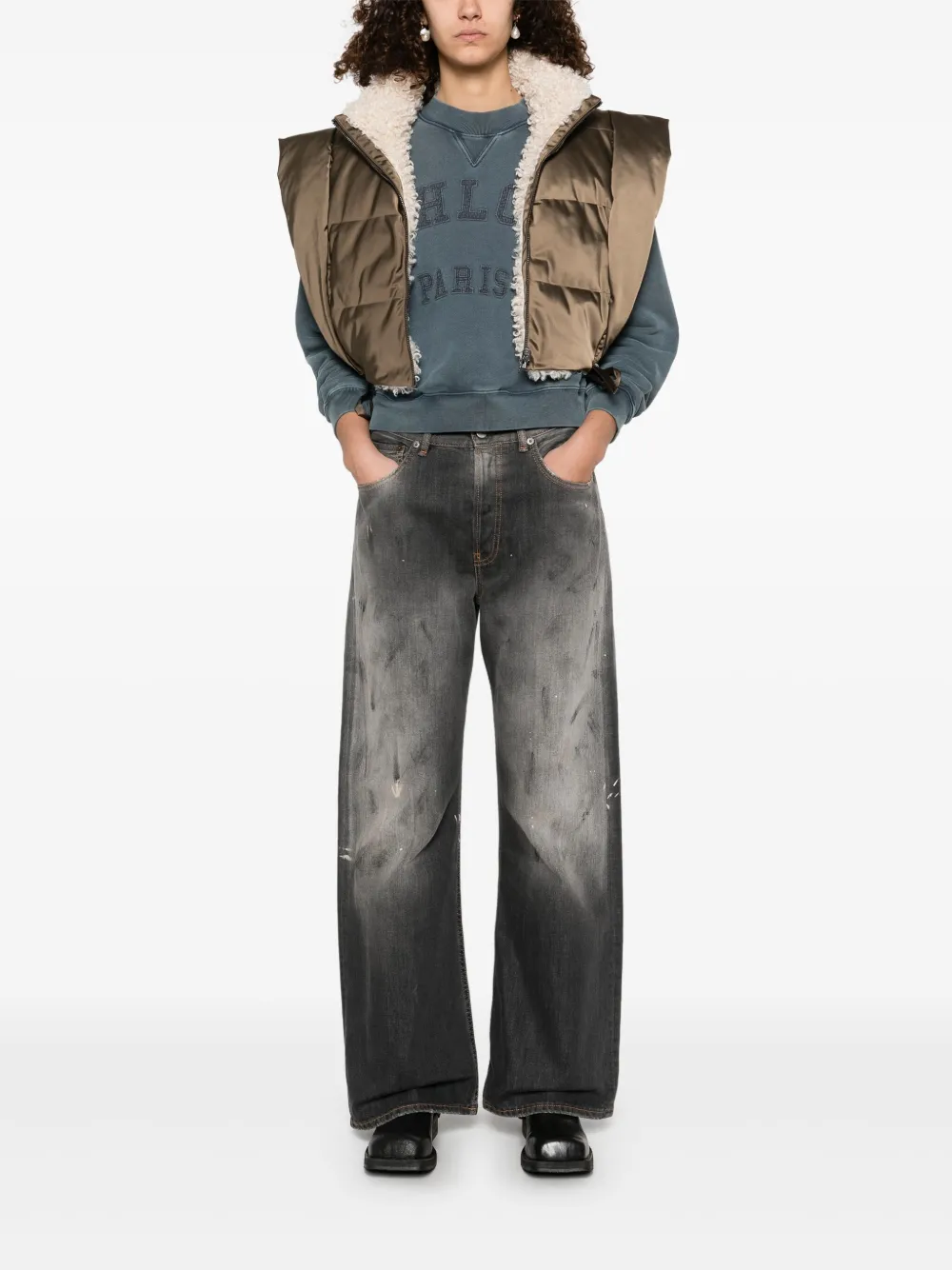 Isabel Marant Étoile Hoodiali Gilet In Brown